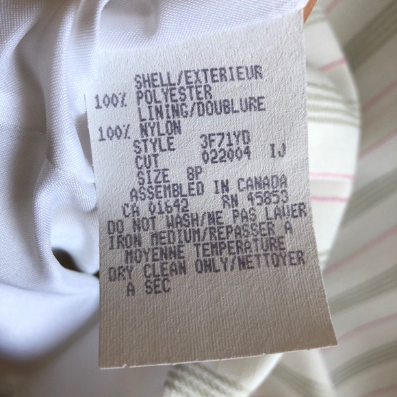 Brian David Boxy Blazer Set Skirt Stripes Formal Long Sleeve Colourful C - Picture 5 of 14